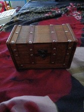 Wooden chest box with - wooden,