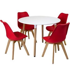 Circular Dining Table Set 4
