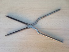 Pair of Metal Hair Curling Tongs - Scissor Action Vintage Hairstyle