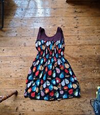 Cat Dress. Brown/ Multi-colour. Small