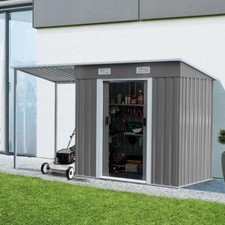 Metal Garden Shed W/ Extended