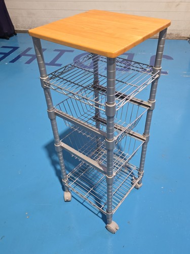 Tier kitchen trolley with - tier,
