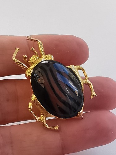 Cute bug beetle brooch - brooch, r99s