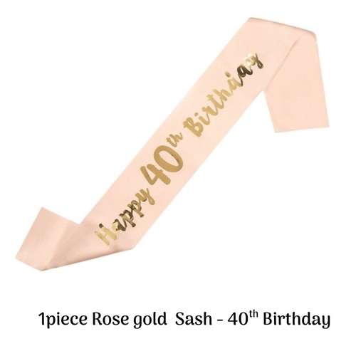 Rose gold 40th birthday - rose,