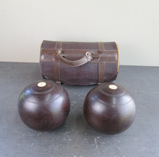 Pair Of Lignum Vitae Crown