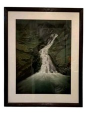 Framed Waterfall Print Signed