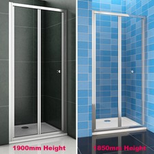 Shower Enclosure Bi Fold Shower Door 700/760/800/860/900/1000mm Glass Screen