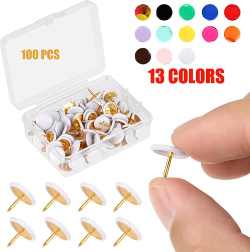 Coloured drawing pins - drawing,