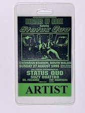 Status Quo Artist Laminate