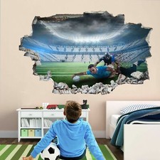 Rugby Stadium Players 3D Wall