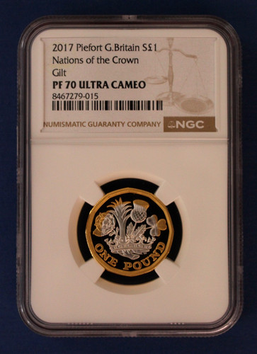 2017 silver piedfort proof - piedfort, £1