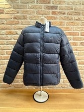 Calvin Klein Mens Black Quilted Thermal Golf Puffer Jacket Size M