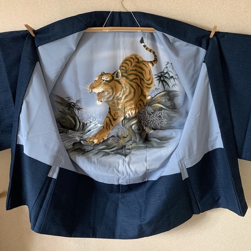 Men vintage japanese kimono - men's,