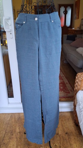Ladies kew wide leg linen - wide,