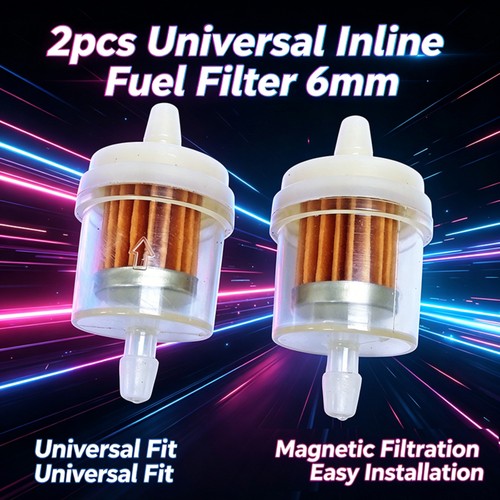 2pcs 6mm inline fuel filter - 2pcs,
