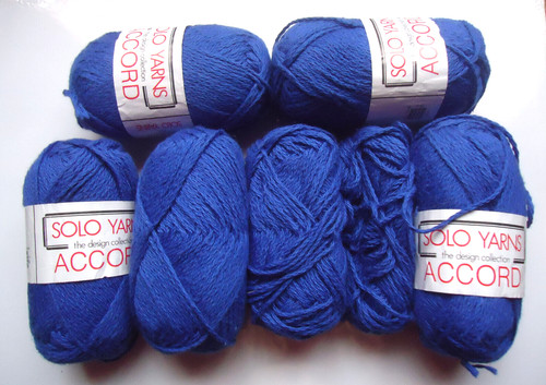Royal blue 100 cotton wool - blue,