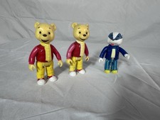 Rare Rupert Bear X2 and Bill Badger Action Figures By ER Express