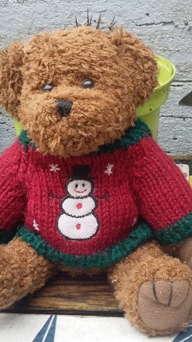 Vintage teddy bear jointed - bear,