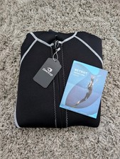 Owntop Men's Front Zip Full Length Wetsuit 2mm/3mm, Black/Blue, Size L