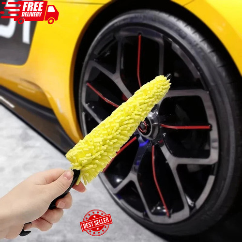 Car wheel cleaning brush - car,