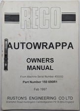 Copy Of RECO Auto Wrappa Bale Wrapper Owners Manual, c 1997