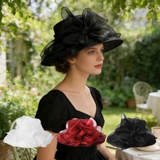 Women's Organza Wide Brim