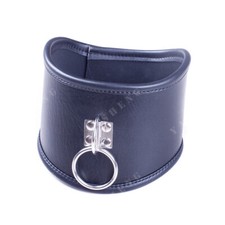 Faux Leather neck collar posture neckcollar Corset Black