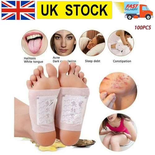 100 pcs detox foot patches - pcs,