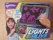 Tomy Lights Alive Megasketcher Electronic Light Up Drawing Pad Includes Pen VGC