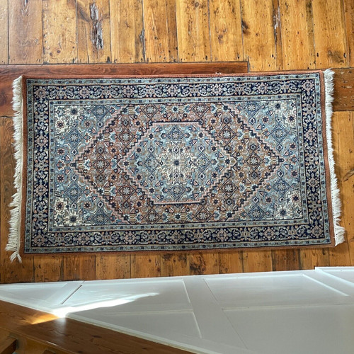 Antique woven rug carpet - antique,