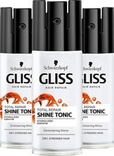 SCHWARZKOPF Gliss Hair Total Repair Shine Tonic Dry Hair x 3