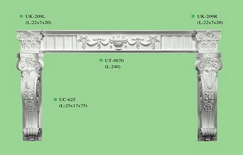 Victorian style corbel fire - victorian,