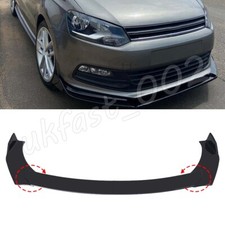 Front Bumper Lip Spoiler Splitter Wing Gloss Black For VW Polo GTI Scirocco UK
