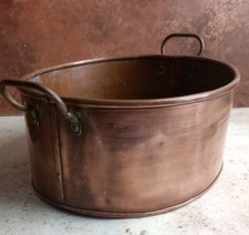Vtg Copper Pan Planter