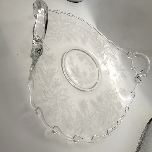 Fostoria muffin tray - 9”,