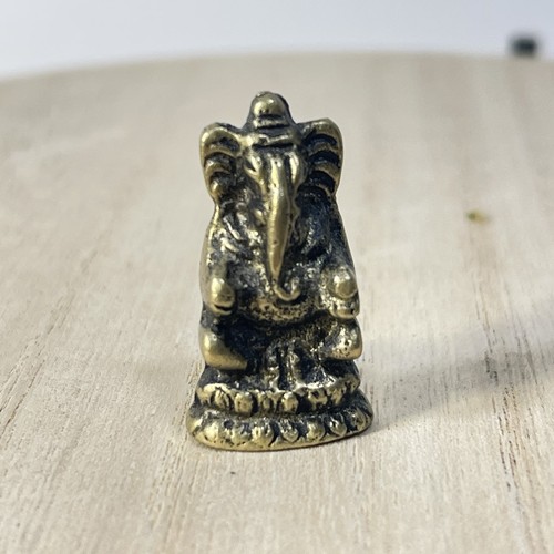 Small vintage brass idol - brass, tiny