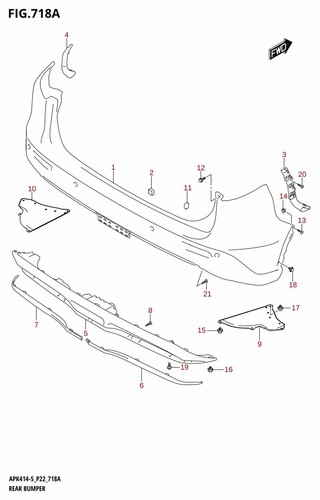 Suzuki genuine guard rear - guard,
