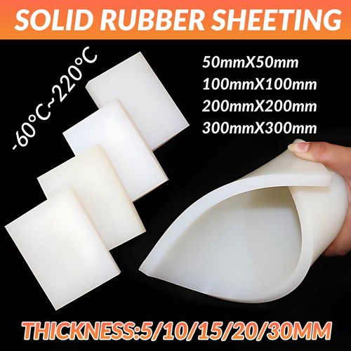 White silicone rubber - rubber, sheet