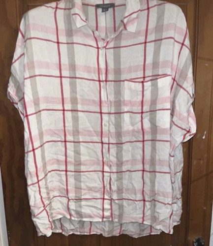 Primark check button - primark, shirt