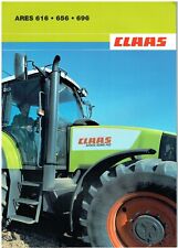 CLAAS ARES 616 , 656 & 696 SERIES TRACTOR ORIGINAL 2004 FACTORY SALES BROCHURE