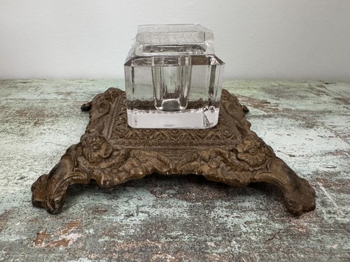 Vintage owl inkwell - owl,