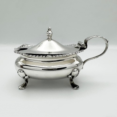 Antique mustard pot sterling - mustard,