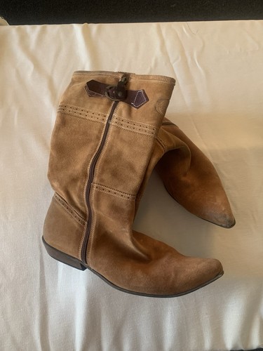 Roberto cavalli suede boots - roberto,