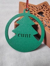 Rude Christmas Tree Decoration