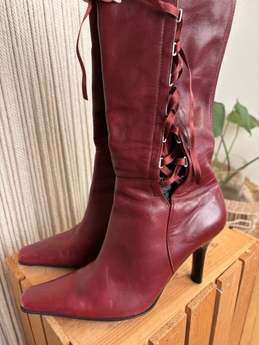 Women red italian leather - women’s,