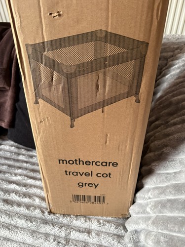 Mothercare grey travel cot - travel, 0m+