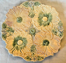 Vintage Pastel Colour Kensington Raised Flower Decorative Plate Dish Floral Bold