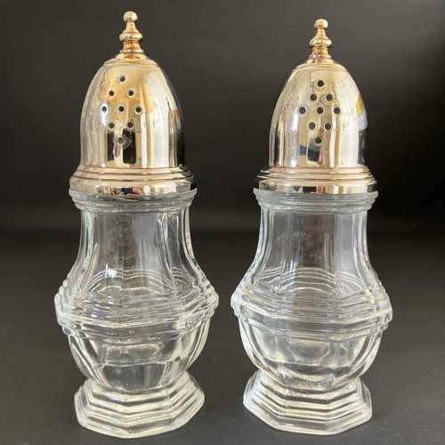 Vintage glass cruet - set, salt