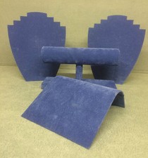 Jewellery Display Set in summer blue suedette 