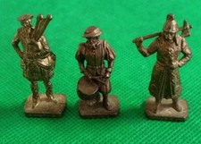 Kinder Surprise Egg Metal Figures Hun 2 Scot 3 Swiss 3 Bundle Lot